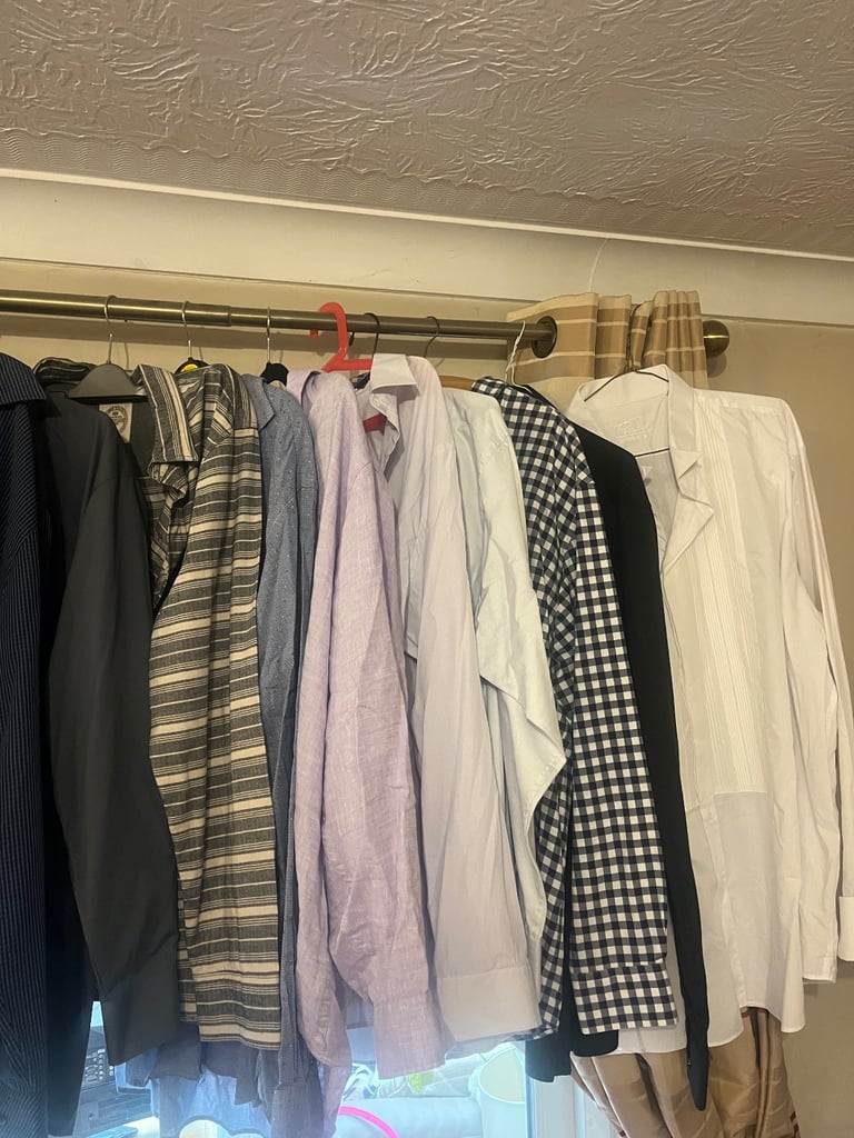 Approx 20 mens shirts size xxL and 17.5 collar as new