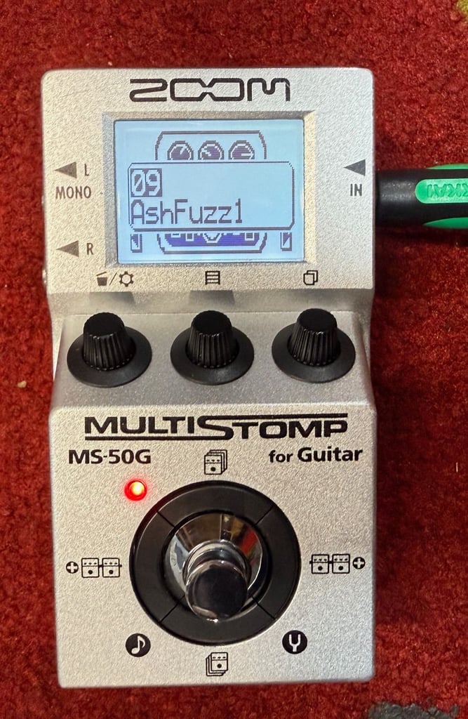 Zoom MS50G MultiStomp Multi Guitar Effect Pedal - Silver - Boxed - USED
