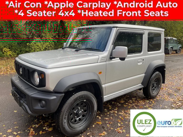 2022 Suzuki Jimny 1.5 SZ4 JL ALLGRIP 4X4 Petrol Manual 4 Seater SUV Silver 4x4 Petrol Manual