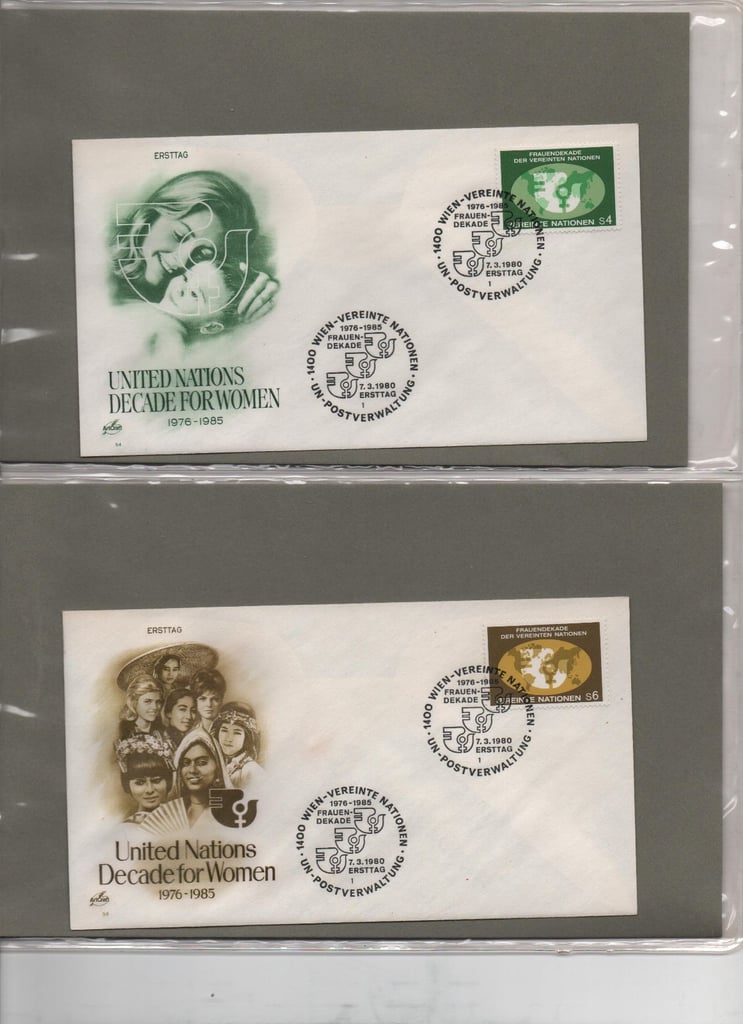 23 United Nations first day covers