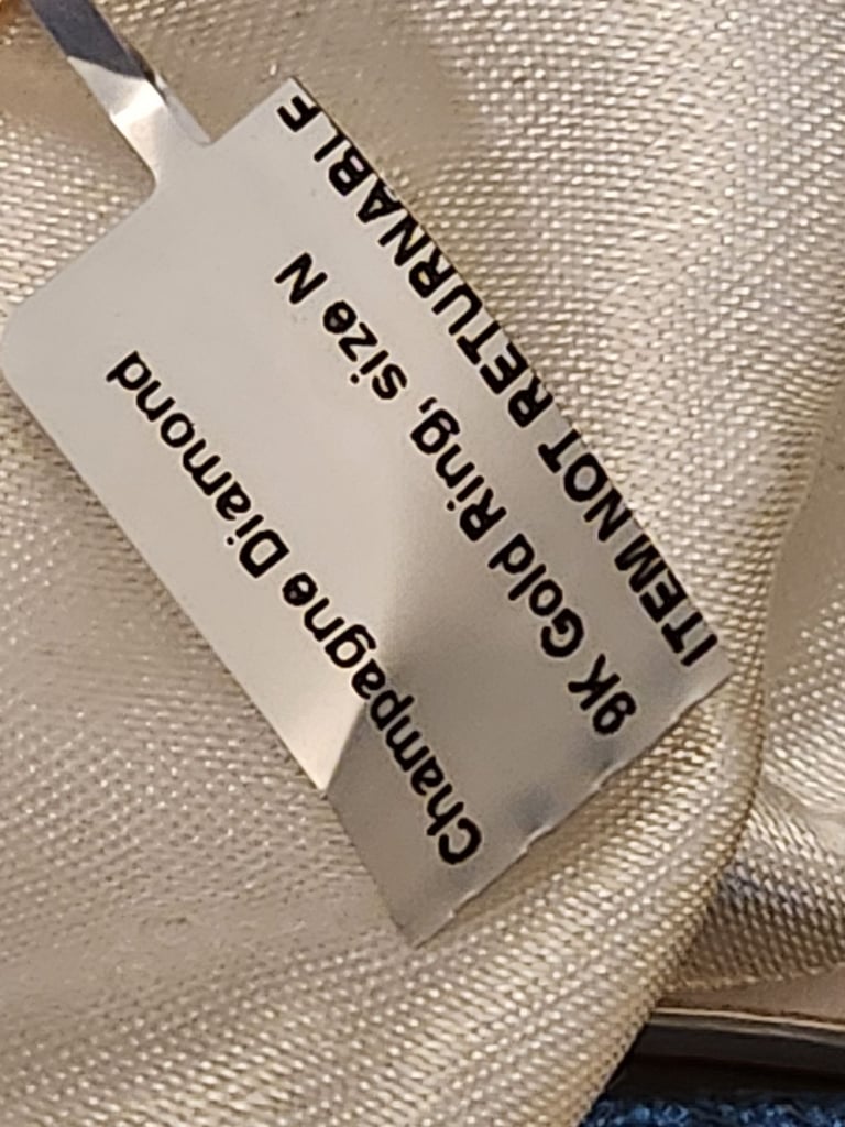 9ct Rose Gold Ring Natural 29 Champagne Diamonds Full Eternity Size N 200ct Princess Cut Certified