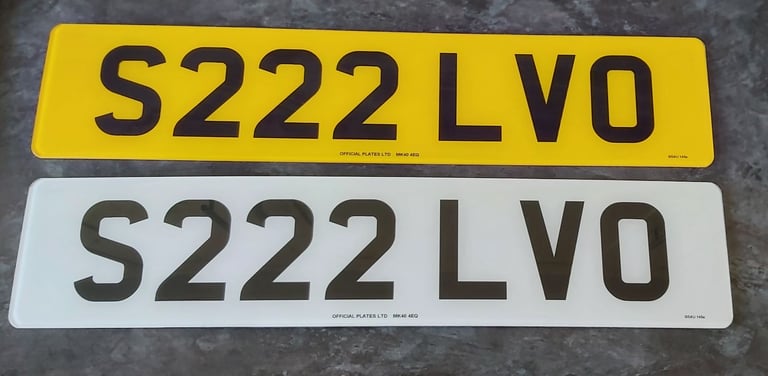Private Registration - 'S222 LVO'.