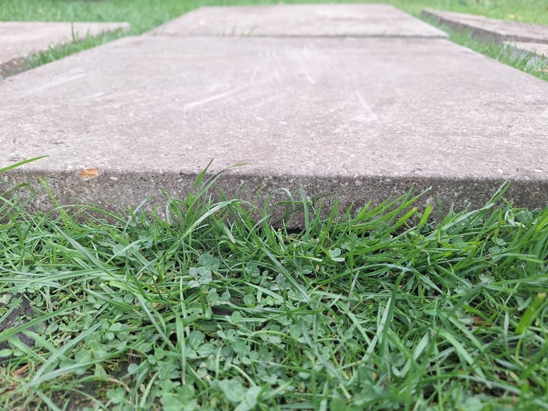 Garden concrete slabs / paving stones