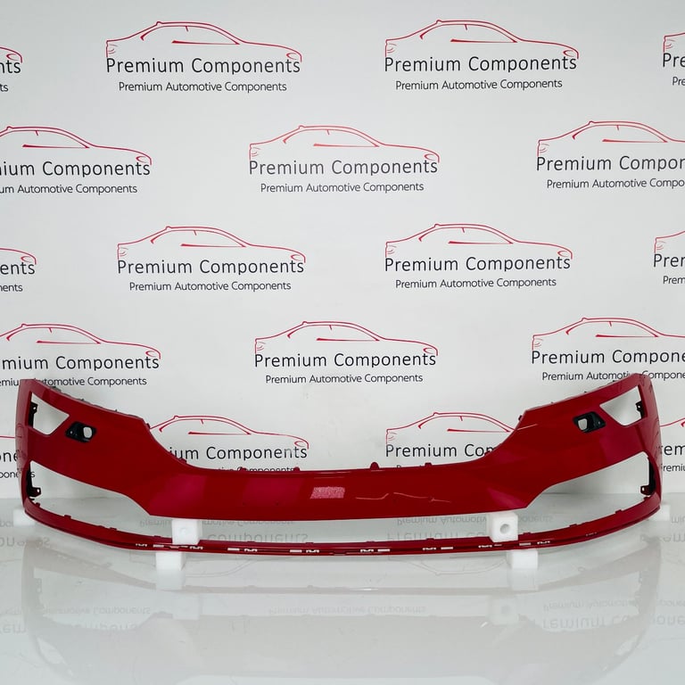 Skoda Karoq Front Bumper Genuine Red With Washer Jets 2017 - 2021 [aj137]