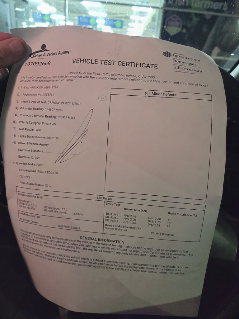 Ford, FIESTA, Hatchback, 2012, Manual, 1242 (cc), 3 doors full Ford stamped service history.