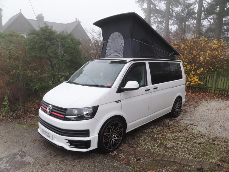 Volkswagen T6 Camper 4 Berth 5 Travel Seats Rock and Roll Bed Camper Van