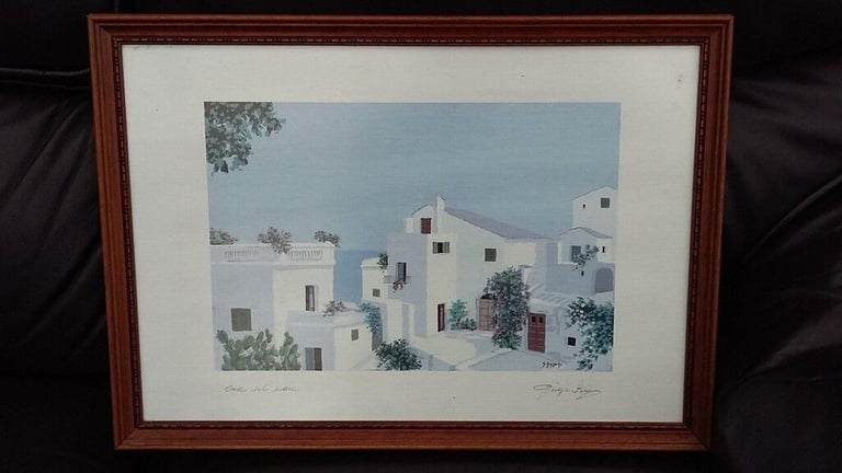 Set of 5 Georgio Zuppini framed & signed lithographs - £180 or as priced individually