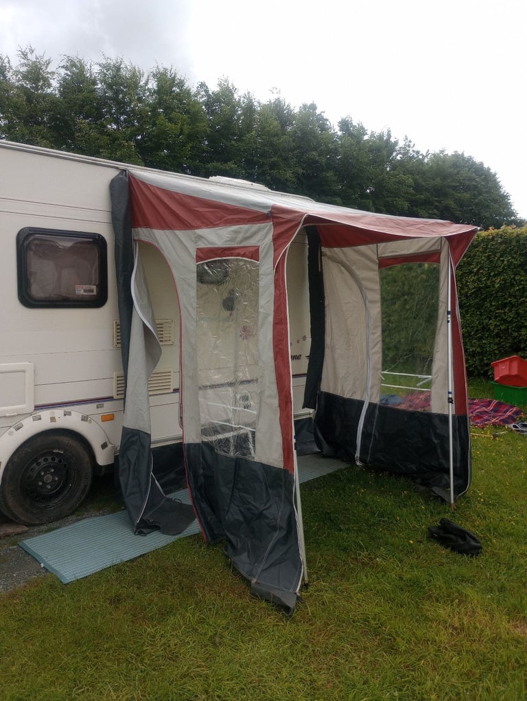 image for NR Porch Awning Red/Grey