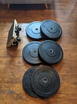 Olympic Bumper Weights & trolley