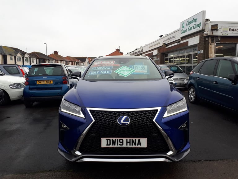 image for 2019 Lexus RX 450h Hybrid 3.5 F-Sport CVT Automatic 5-Door From £29,195 + Retail Package ESTATE P...