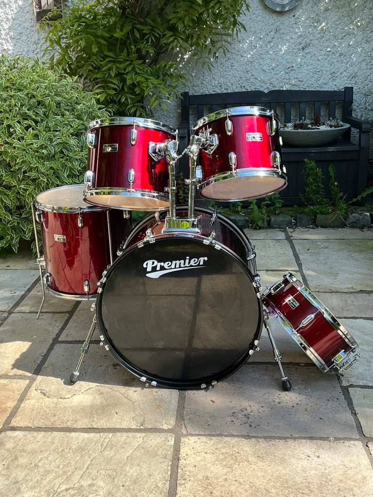 Premier Olympic 5 Piece Drum Kit (red)