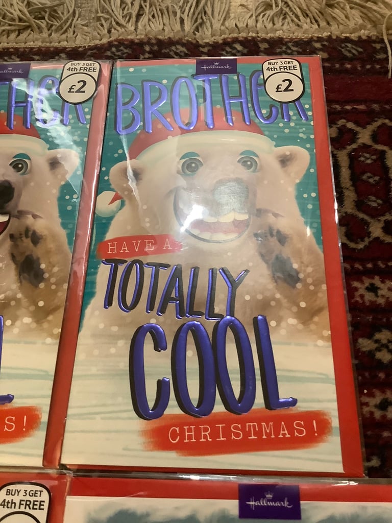 Seven Hallmark Christmas Cards 