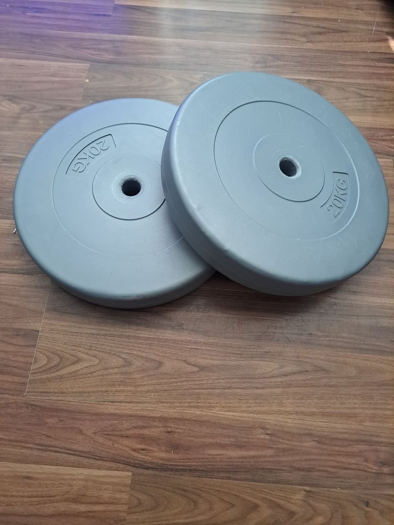 image for 2 x 20kg weight plates 