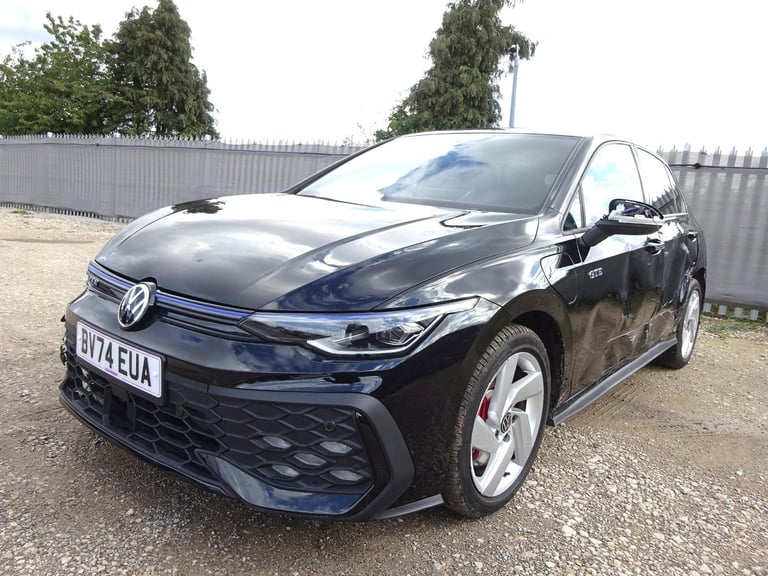 2024 74 REG VOLKSWAGEN GOLF GTE HYBRID AUTO DAMAGED REPAIRABLE SALVAGE
