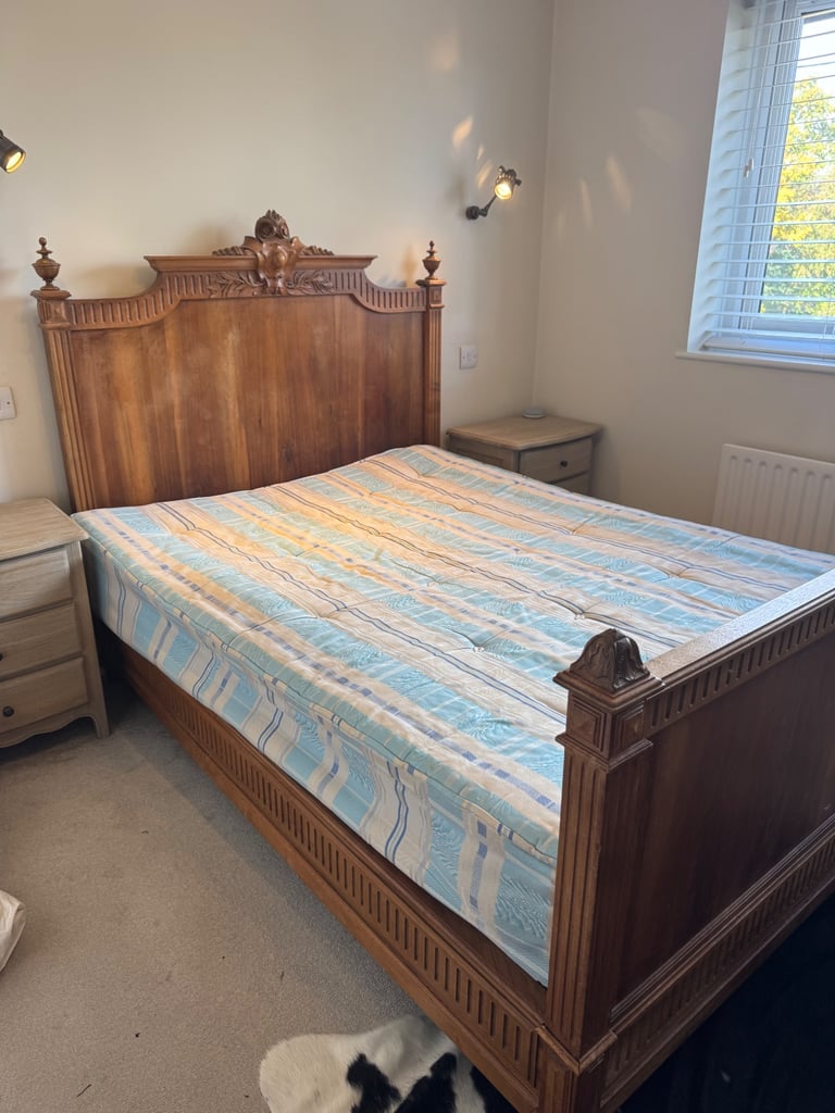 Antique French double bed 