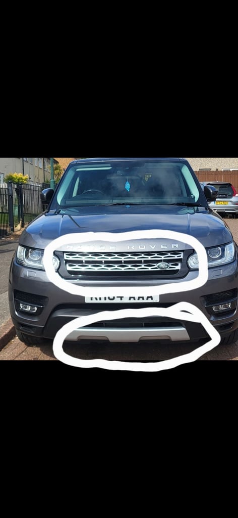 image for Range rover sport front grill and tow eye cover