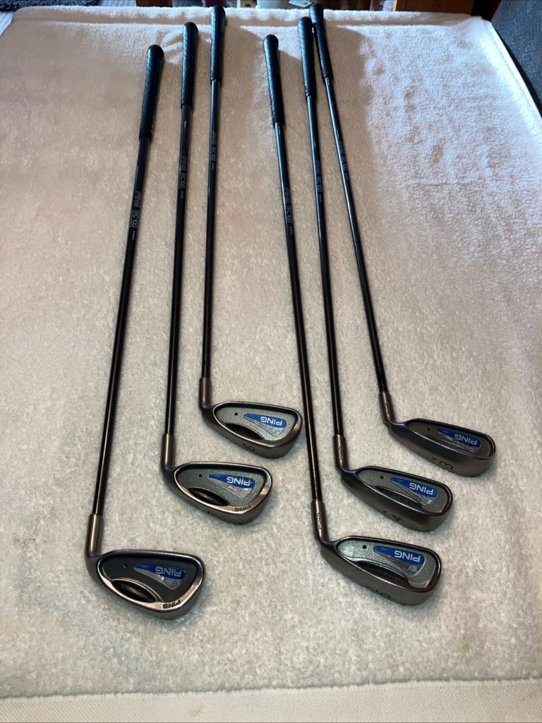 Ping G2 Iron Set Black Dot 3h4h5h 6-7-8 Iron Reg TFC100 Graphite Shaft RH 