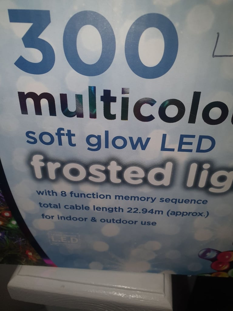 300 multicoloured soft glow led 