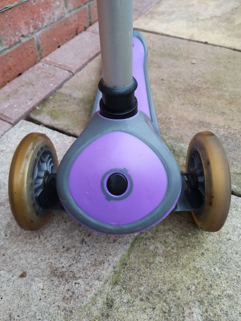 Purple Globber 3 wheel scooter