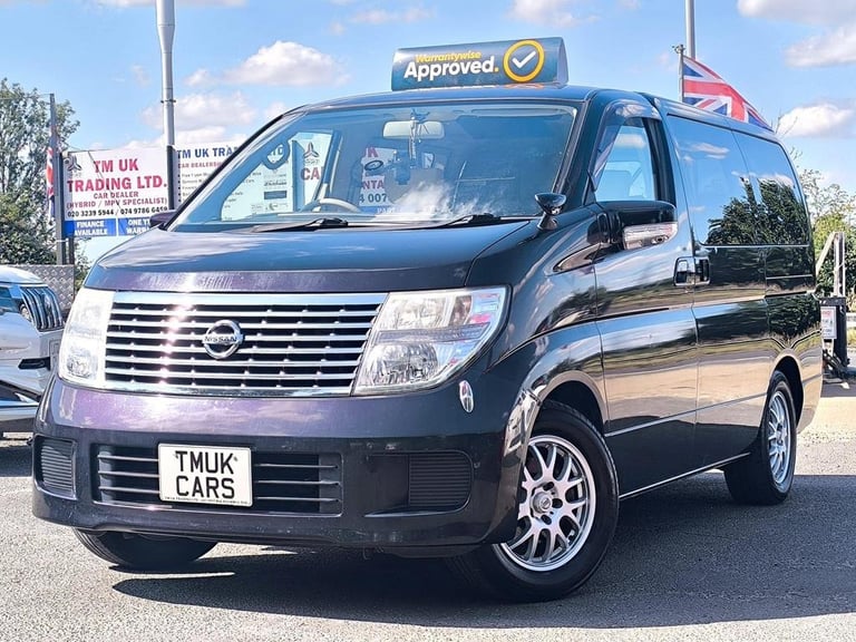 2008 Nissan Elgrand 2.5 Petrol 8 Seats Automatic Camper Van Roof LED TV ULEZ Free MPV Petrol Auto...