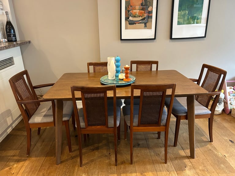 image for Selling Dining Table Set (table + 6 chairs)