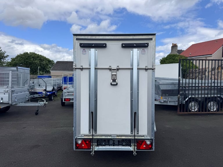 Brand New Niewiadow F7520D Single Axle Box Trailer With Ramp 750KG Un Braked