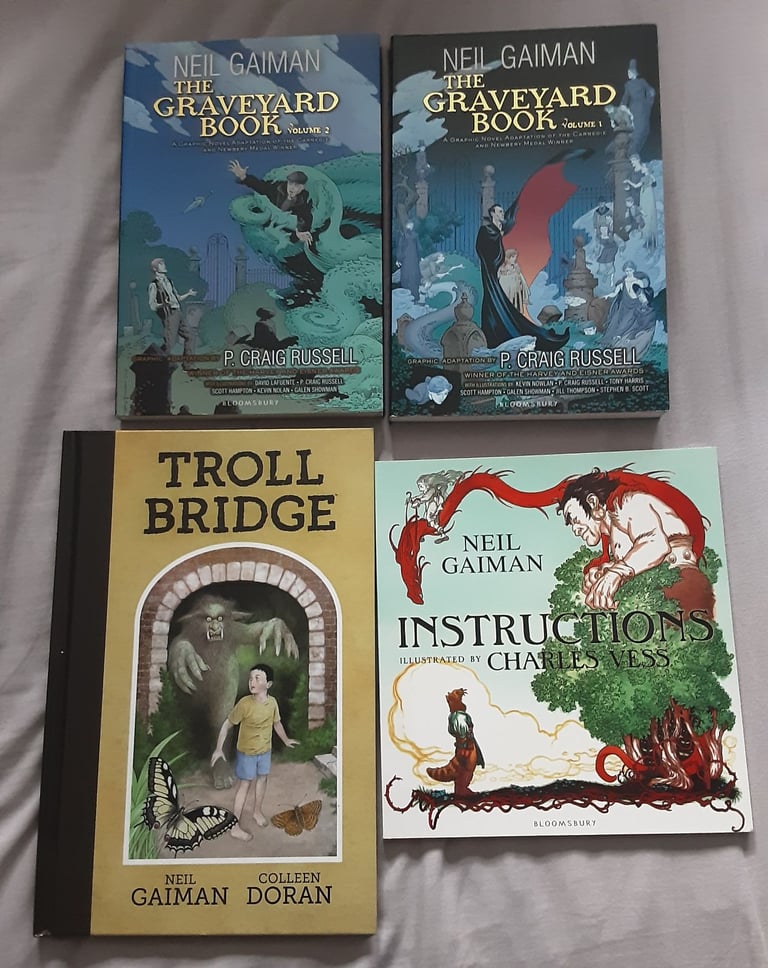 image for 4 Neil Gaiman Y/A Graphic novel bundle 