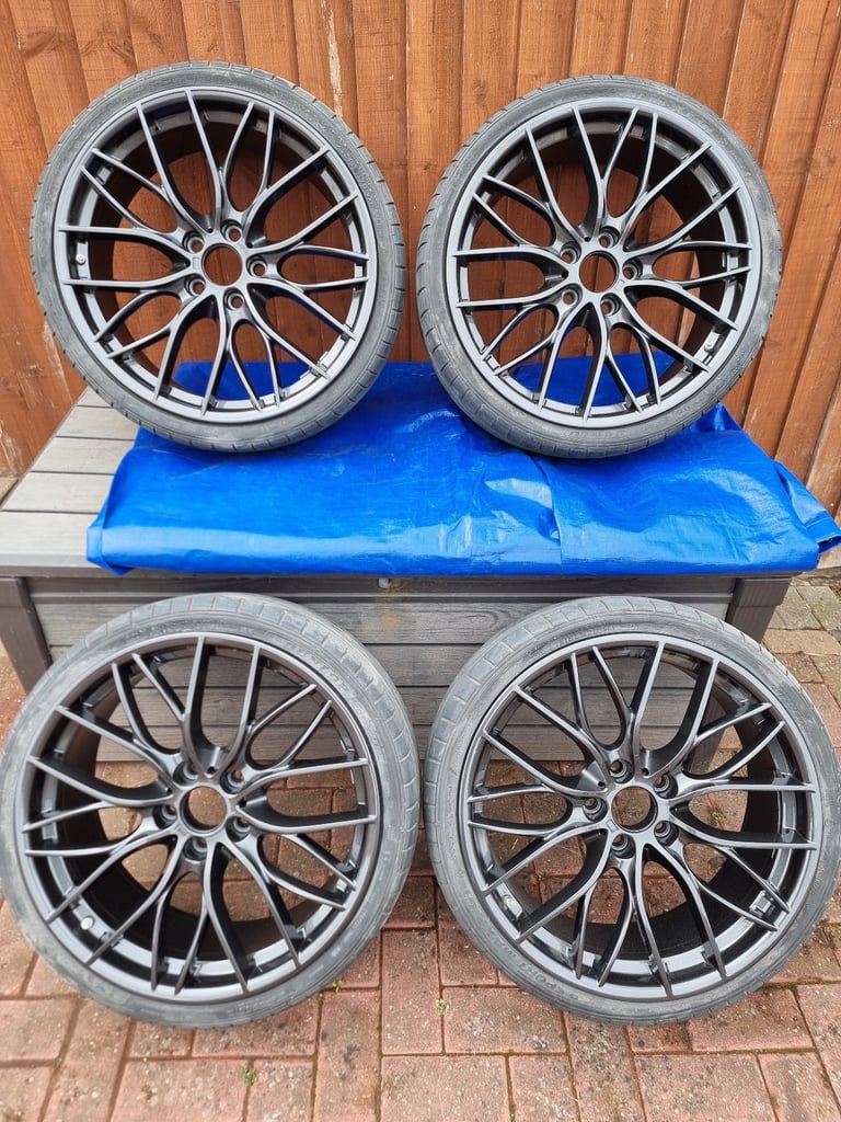 Genuine BMW M Performance 405m’s Alloy Wheels Set 20’ + Part Worn Orbit Grey - Refurbished