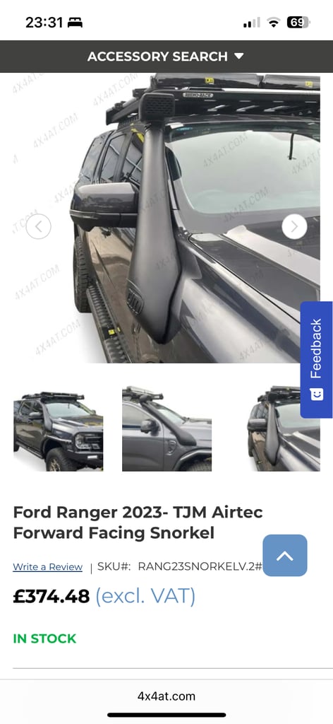 image for Airtec Snorkel for FORD Ranger 