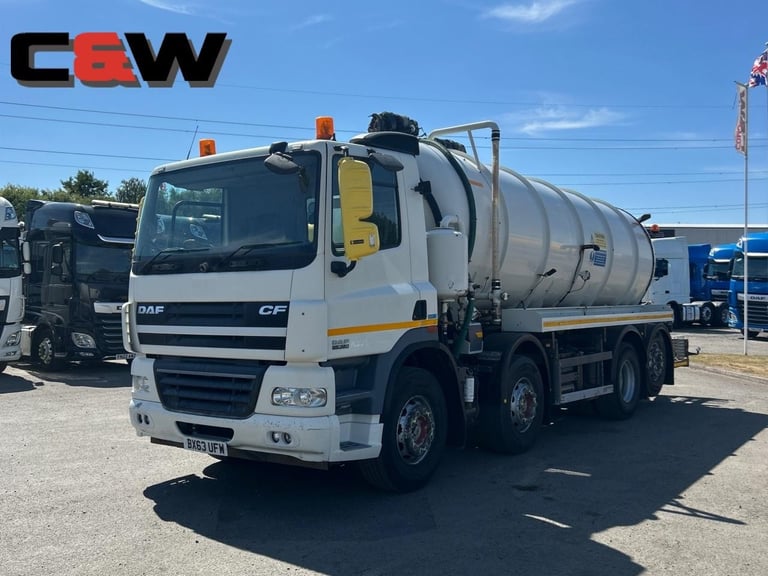 2013 (63) DAF FAX CF 85.360 8x2 Whale VacuumTanker