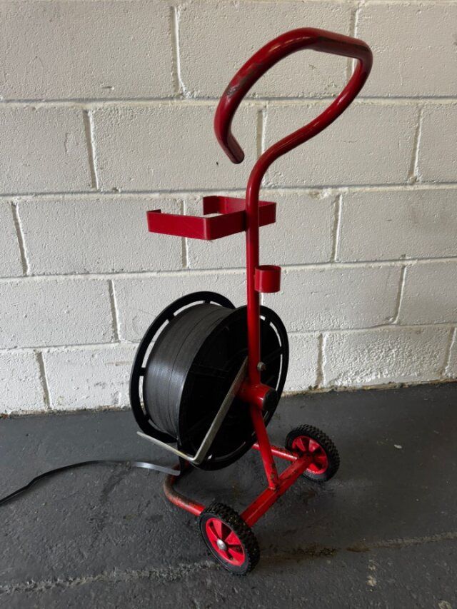 Mobile Heavy Duty Wrapping Trolley With Reel