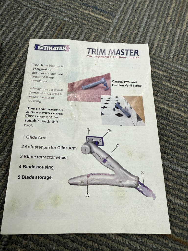 Carpet & Vinyl Trim Master Cutter