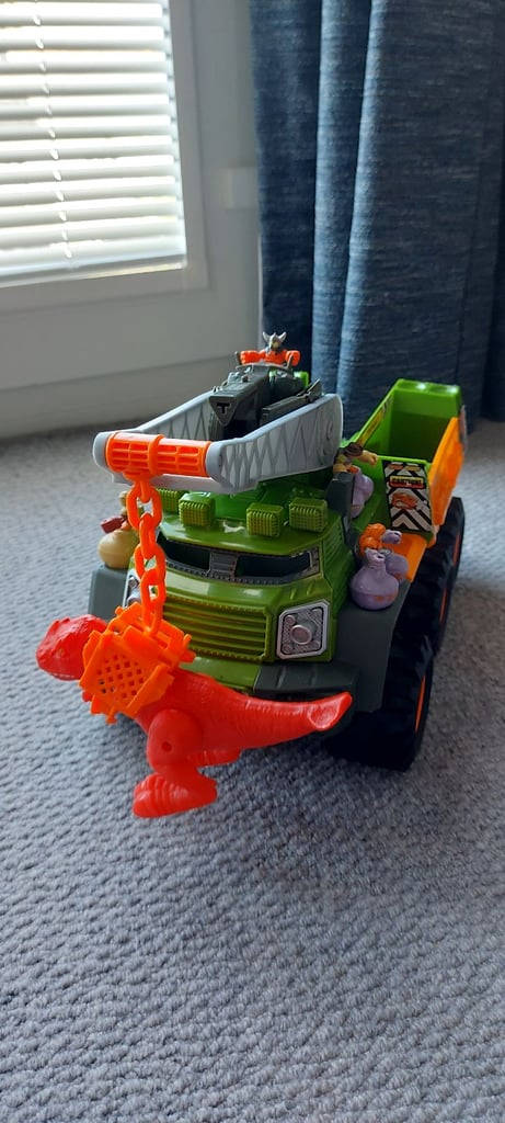 image for Big boots figures and truck play set.