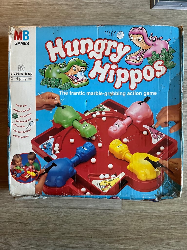 Vintage Hungry Hippos Board Game