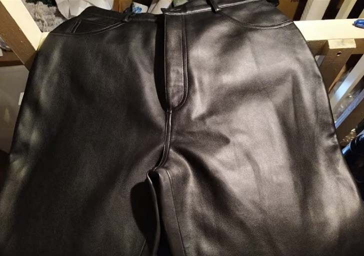 image for Ladies Size 14 PVC Trousers (New / As New)