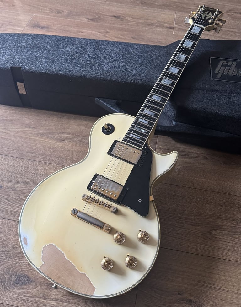 1986 Gibson Les Paul Custom Alpine White - Heavily aged - Trades