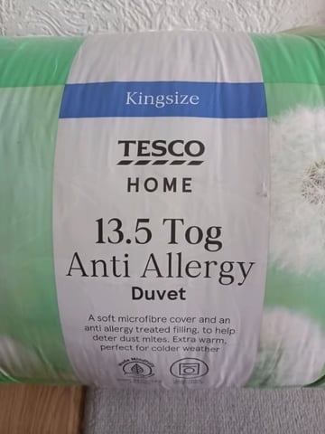 Tesco anti cheap allergy duvet
