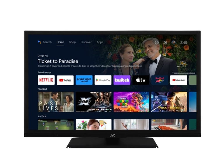 * FREE DELIVERY BEAUTIFUL 24 Inch JVC LED SMART TV WIFI FREEVIEW FREEPLAY TELE - CARAVAN KITCHEN 