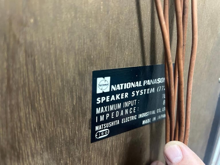 Vintage National Panasonic 7720 speakers