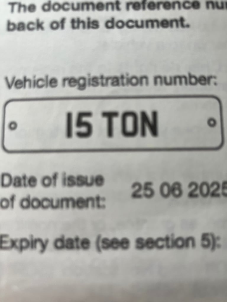 image for Personal registration plate