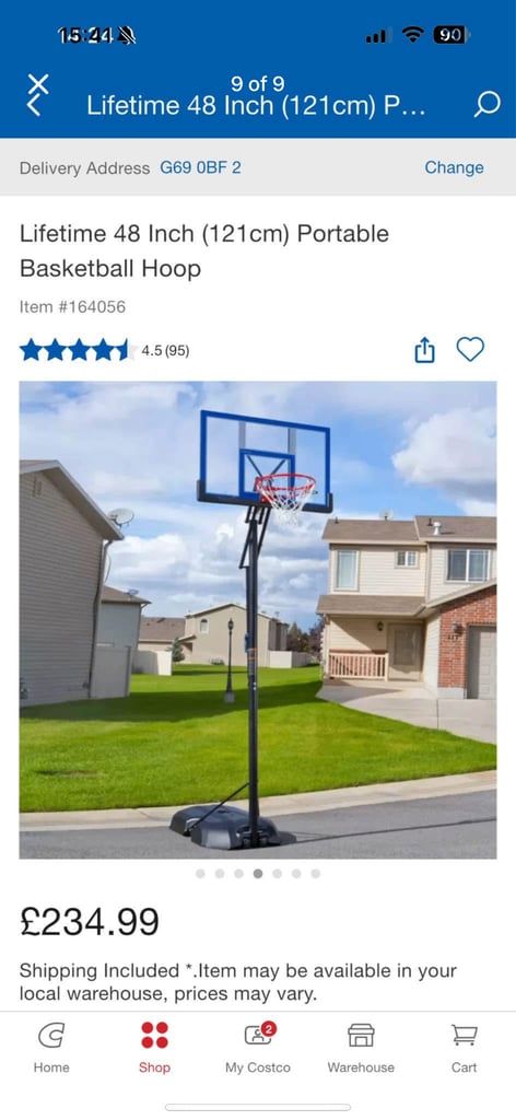 image for Lifetime Portable Badketball hoop