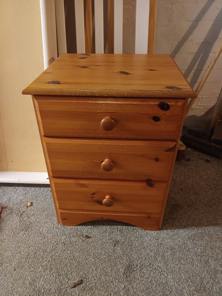 image for Bedroom bedside table cabinet / drawers (44 cm wide x 40 cm deep x 56 cm high)