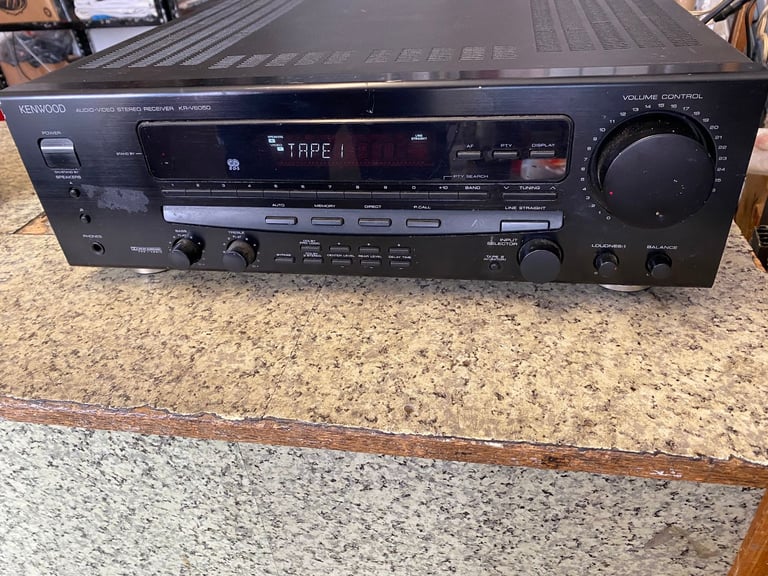 KENWOOD KR-V6050 280WATTS AUDIO VIDEO SURROUND SOUND AMPLIFIER 