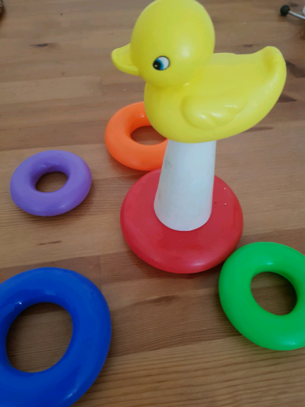 Baby Ring Stacking  Toy . Multi-coloured great for learning