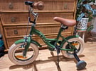 Stoy Vintage Bicycle Army Green 12 inch +3 years