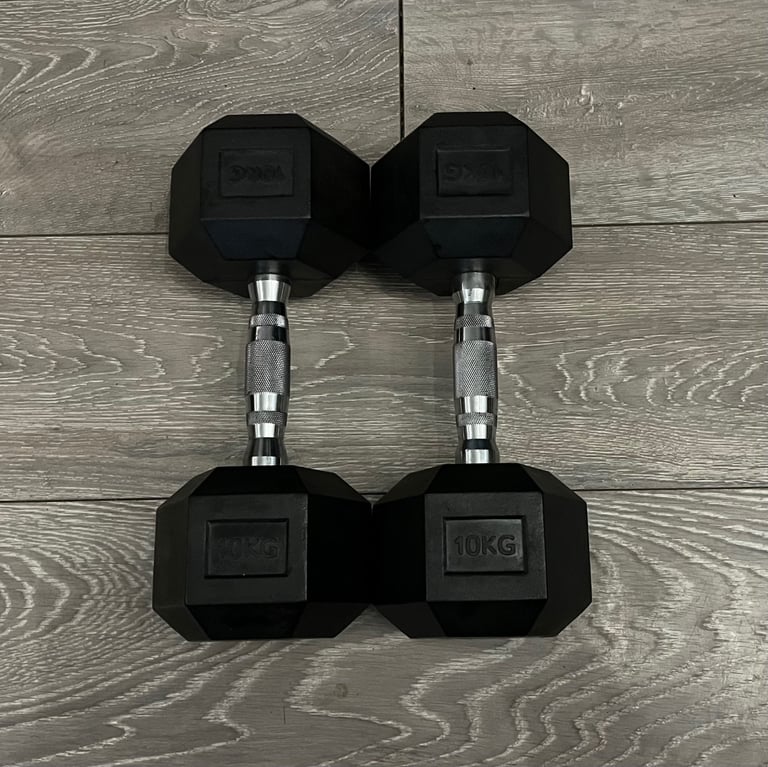 Rubber Dumbells - 10kg