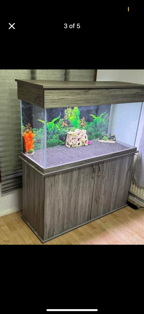 Fish tank with cabinet / 350L / DELIVERY / 4 feet 