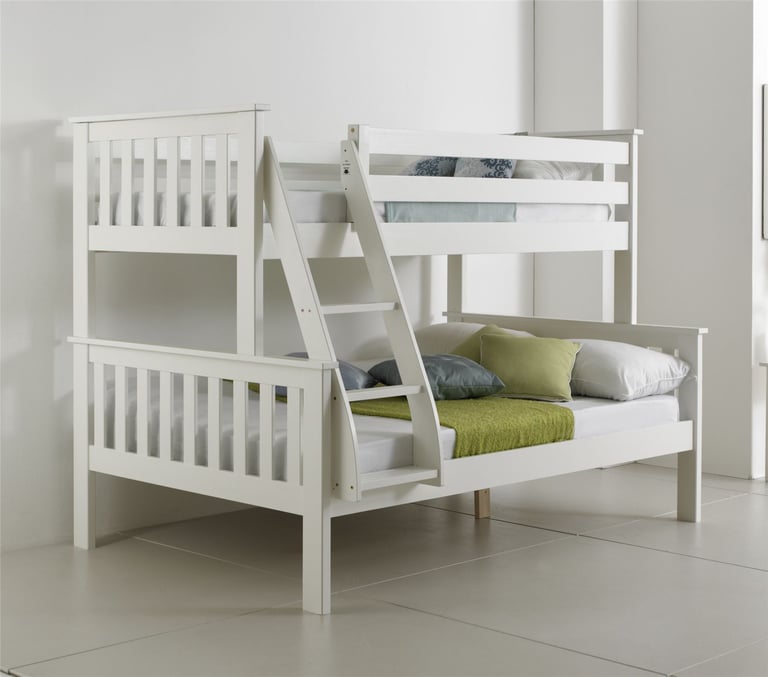 TRIO SLEEPER WOODEN BUNK BED FRAME AND MATTRESS TRIPLE SLEEPER BUNK | in  Chester, Cheshire | Gumtree