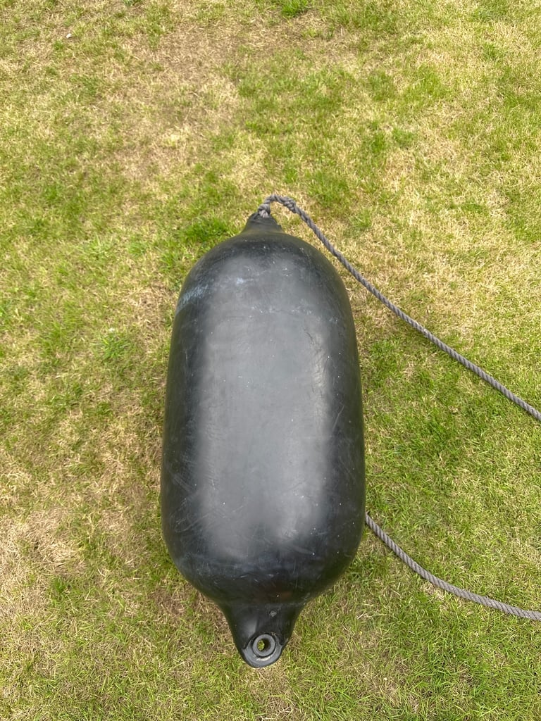 Large Boat fender black Broom logo