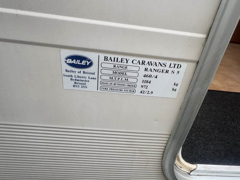 Bailey Ranger 4 birth lightweight 